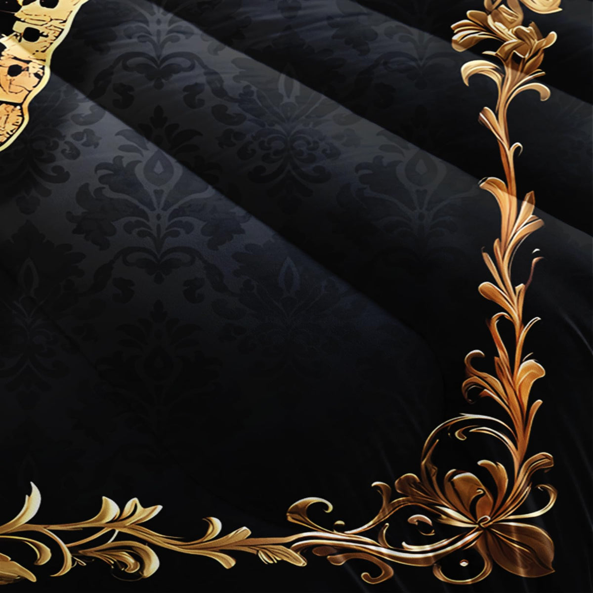 lneffble Red and Gold Butterfly Comforter Sets Full Size Bed Set，Gothic Full Size Bedding Set，with 1 Comforter with 2 Pillow Case，Butterfly Themed Bedroom Decor
