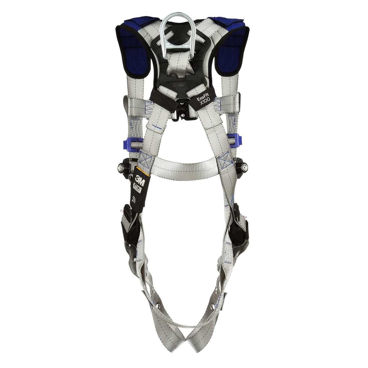 DBI-Sala 3M DBI-SALA ExoFit X100 Comfort Vest Climbing Harness Fall Protection, OSHA, ANSI, Front and Back D-Rings, Tongue Buckle Leg Straps, Quick Connect Chest Buckle, Zinc Plated Steel, 1401119, 2X