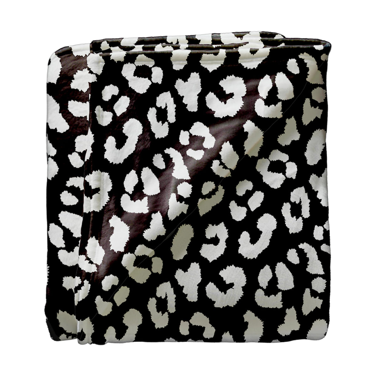 Southern Couture 50 x 80 Leopard Print Throw Blanket Soft Plush Black & White Animal Print Blanket | Cozy Decorative Blanket for Sofa, Bed, Dorm & Stylish Home Décor