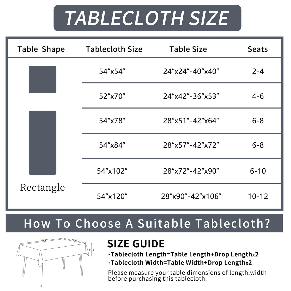 HOMOHEINI Rectangle Table Cloth,100% Waterproof Tablecloth Oil Proof Spill Proof Vinyl Table Cloth, Wipe Clean Plastic Table Cover for Dining, Camping, Indoor and Outdoor 52" x 70",Leaves