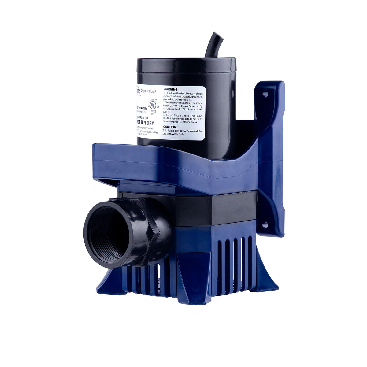 Alpine Corporation PAL3100 | 3100 GPH Submersible Water Pump with 33-ft Cord — Quiet 276W Motor, 21.5-ft Lift — Multi-Angle Flow for Ponds, Waterfalls & Fountains — Durable & Efficient