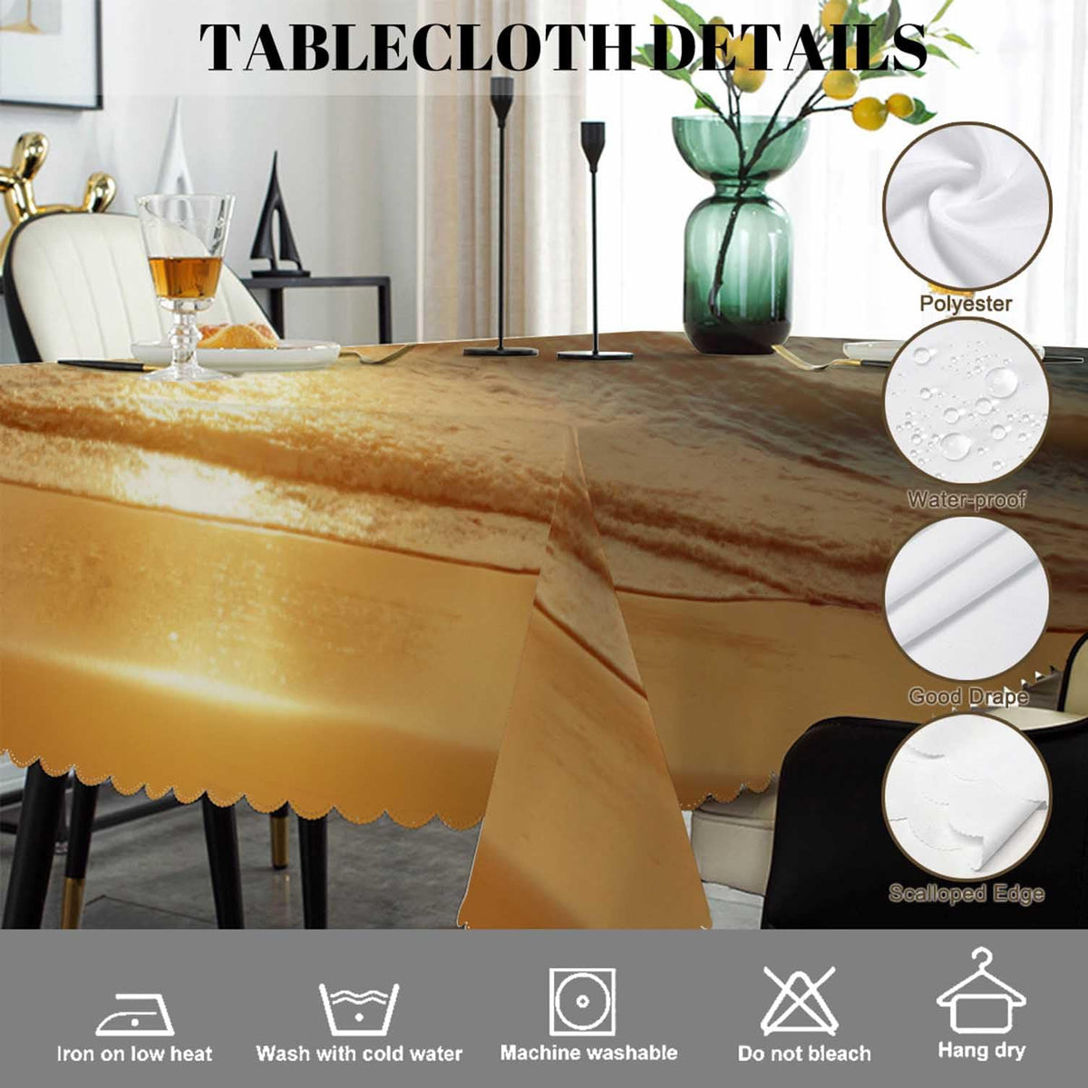 Swono Beach Palm Tree Table Cover Sunset Ocean Sea Waves Coast Palm Leaf 50x72 Inch Table Cloth for Rectangle Tables Buffet Parties Coffee BBQ and Dinning Tablecloth