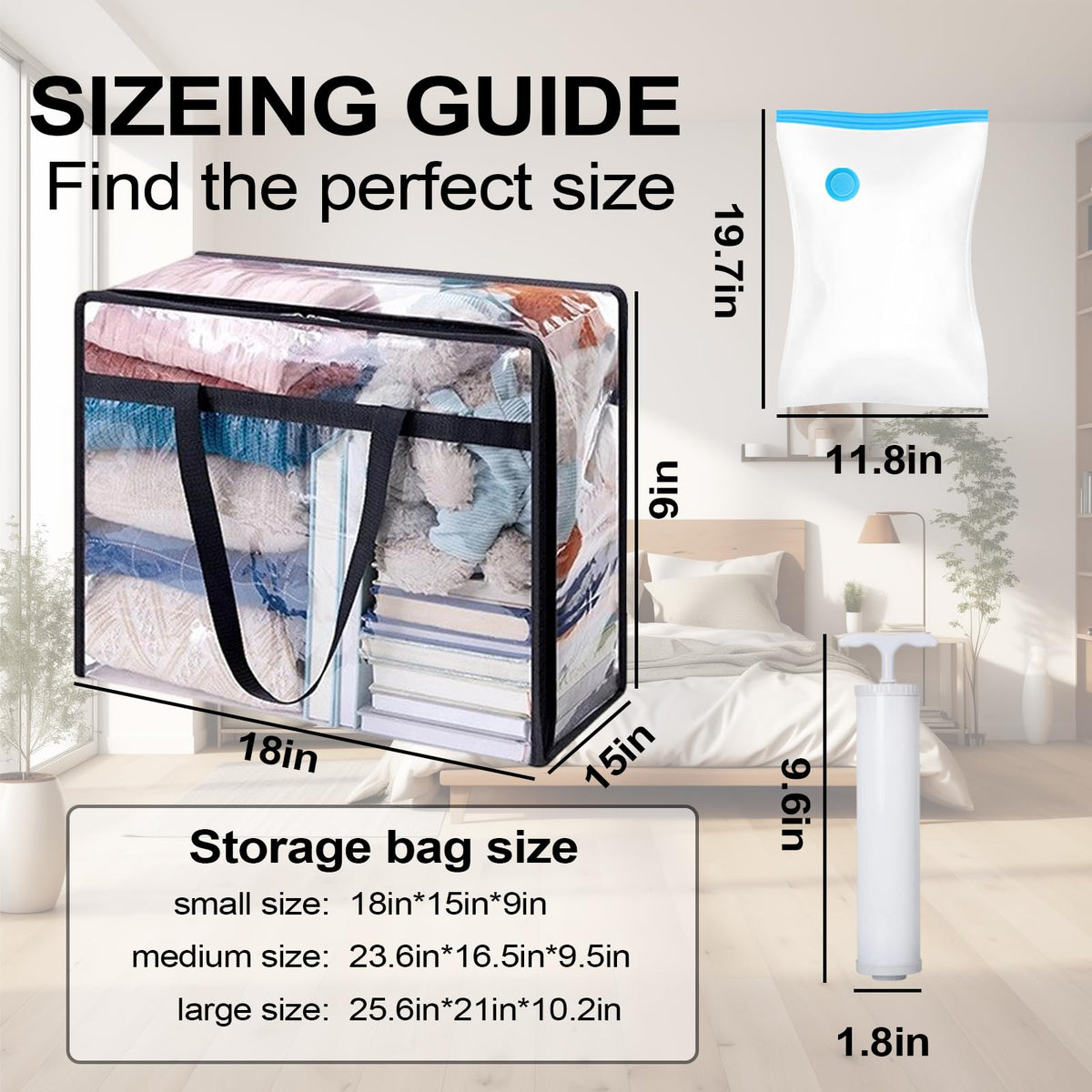 4 Pack Clear Blanket Storage Bags - 60L Plastic Clear Under Bed Storage Containers,Comforter Storage Bag with Lid & Sturdy Handles,Moving Bags,Clothing Organizer Totes for Bedding,Clothing,Comforters