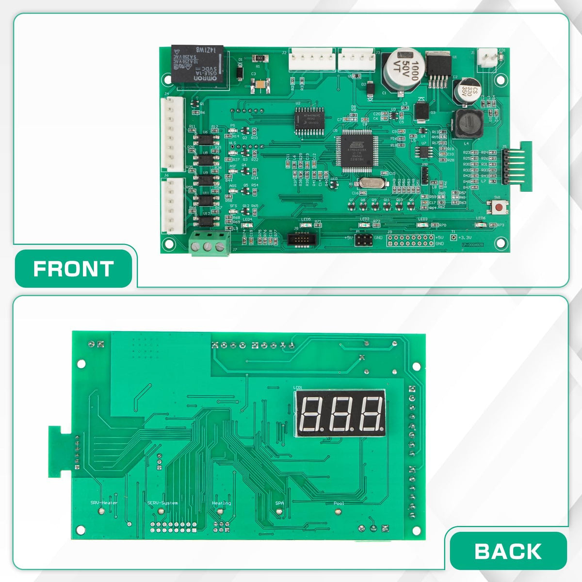 Control Board Kit with Switch Pad Replacement# 472610Z Replace 42002-0007S Compatible with Mastertemp Max-E-Therm Pentair Pool & Spa Heaters Compatible with All NA LP Series Models