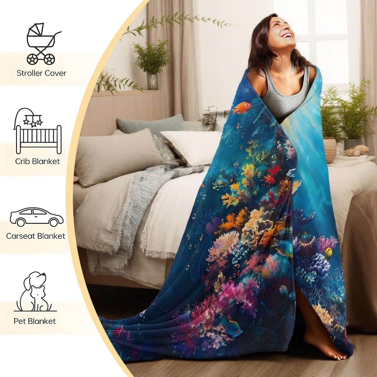 VOPNXLT Cute Shiba Inu Blanket, Soft Cozy Lightweight Adorable Dog Cherry Blossoms Throw Blanket for Girls Women Kids, Pink Aesthetic Sofa Couch Bed 50x60 Inch Flannel Blankets for Travel Decor Gifts