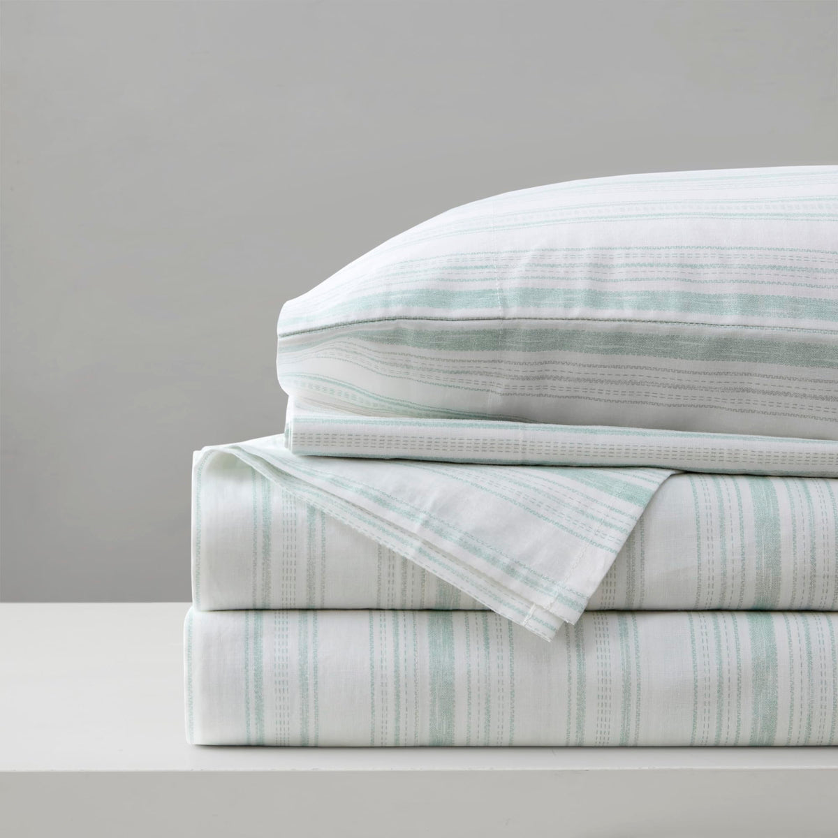 Comfort Spaces 100% Cotton Sheet Set Breathable, Lightweight, Soft with 12" Elastic Pocket Fits up to 14" Mattress, All Season Cozy Bedding, Matching Pillow Case, Twin Good Vibes 3 Piece