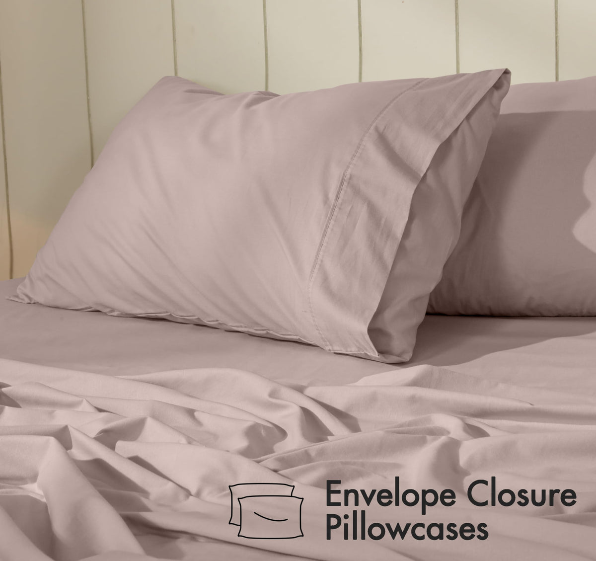 RUVANTI 100% Cotton Percale Sheets Full Size – Crisp Cooling Bed Sheets for Hot Sleepers, Deep Pocket 16”, Soft Breathable & Durable Hotel-Style 4 Piece Set, Warm Mocha