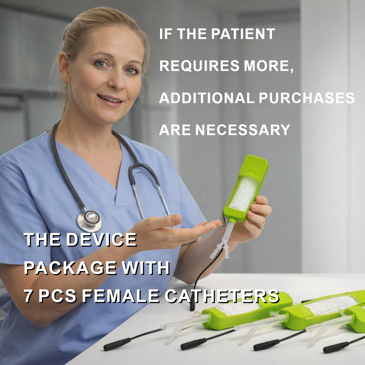 Urine Collection System for Women – Female External Catheter, Leak-Proof & Hygienic – Ideal for Incontinence & Post-Surgery Bedridden Use – Easy to Apply at Home