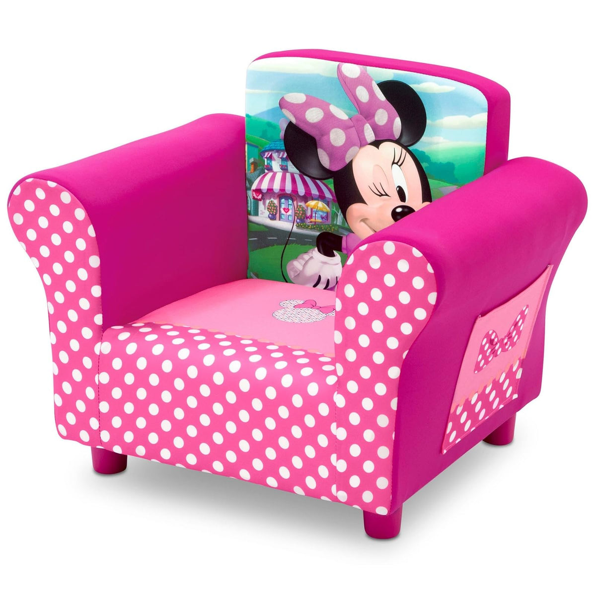 Delta Children Upholstered Chair, Disney Minnie Mouse