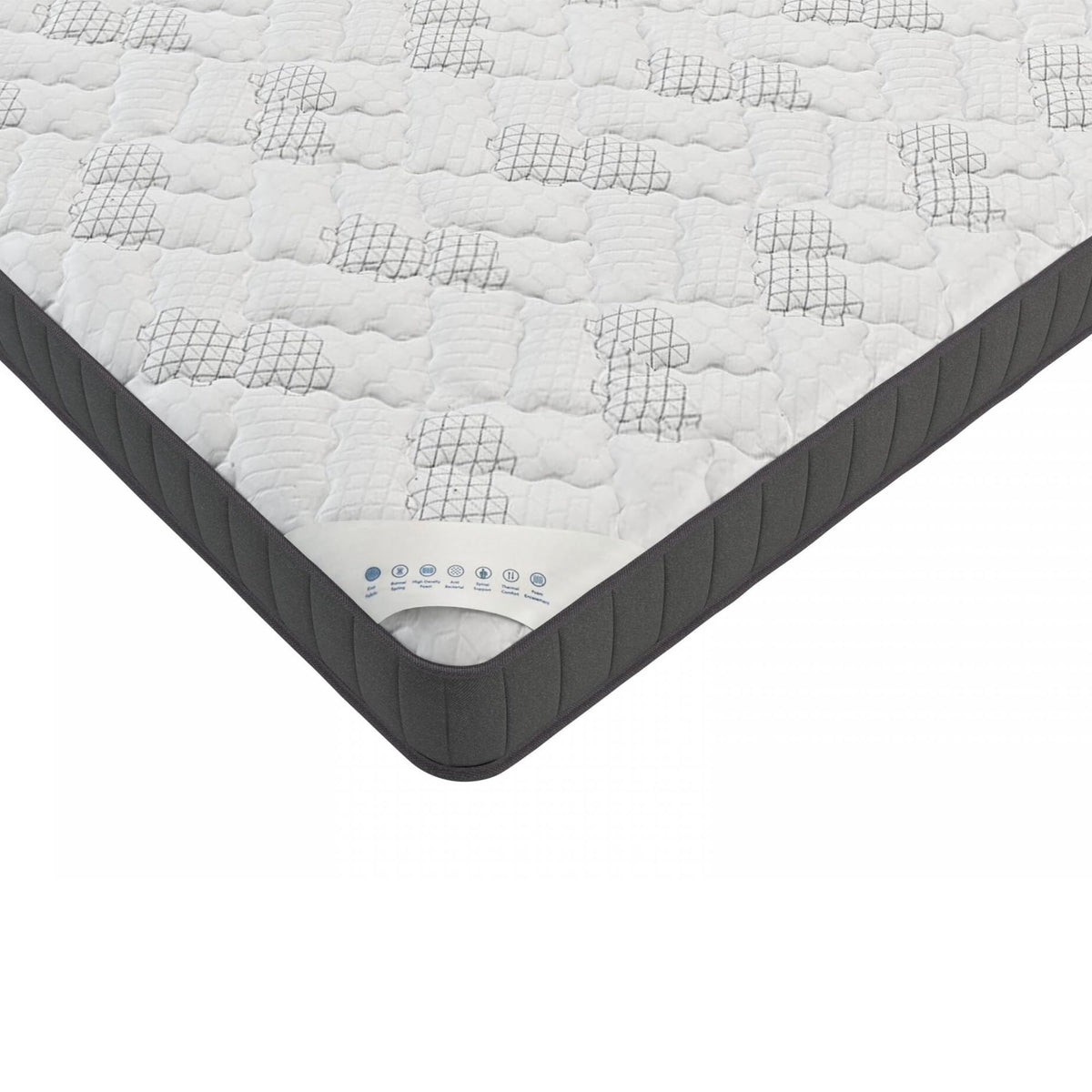 Ottomanson Full 9" Hybrid Mattress - Medium Firm Support - Made in USA - Individually Pocketed Coils & CertiPUR-US Foam - Fiberglass-Free - Bed in a Box