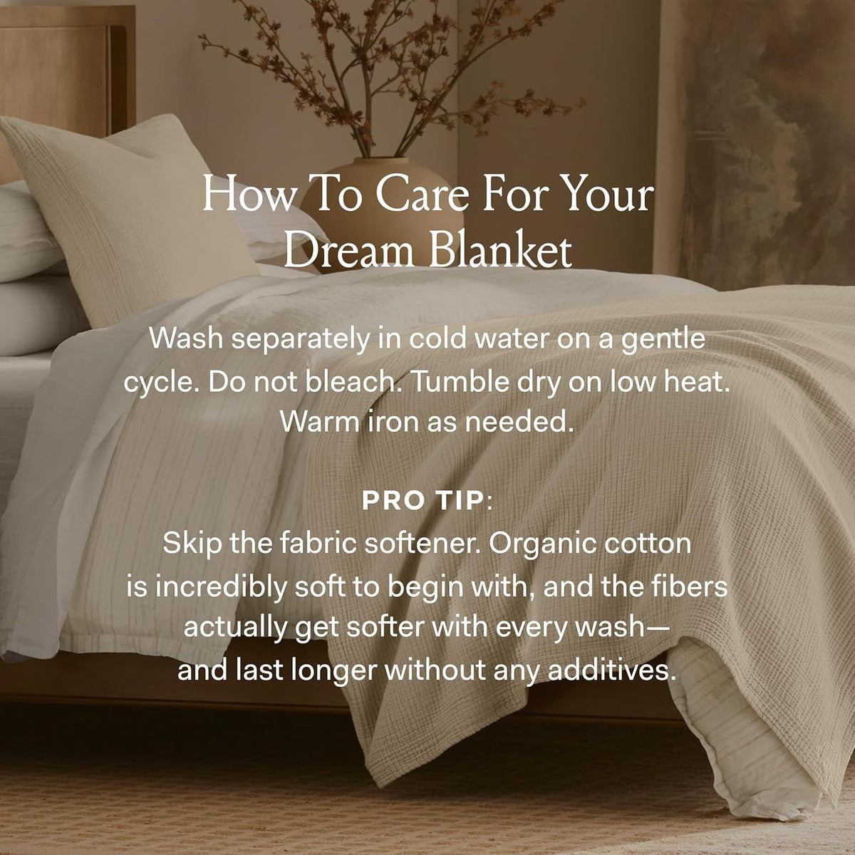 BOLL & BRANCH Dream Bed Blanket - Twin/Twin XL, Coastal Navy - Luxury 100% Organic Cotton - Soft, Lightweight and Breathable - Cloud-Like Touch