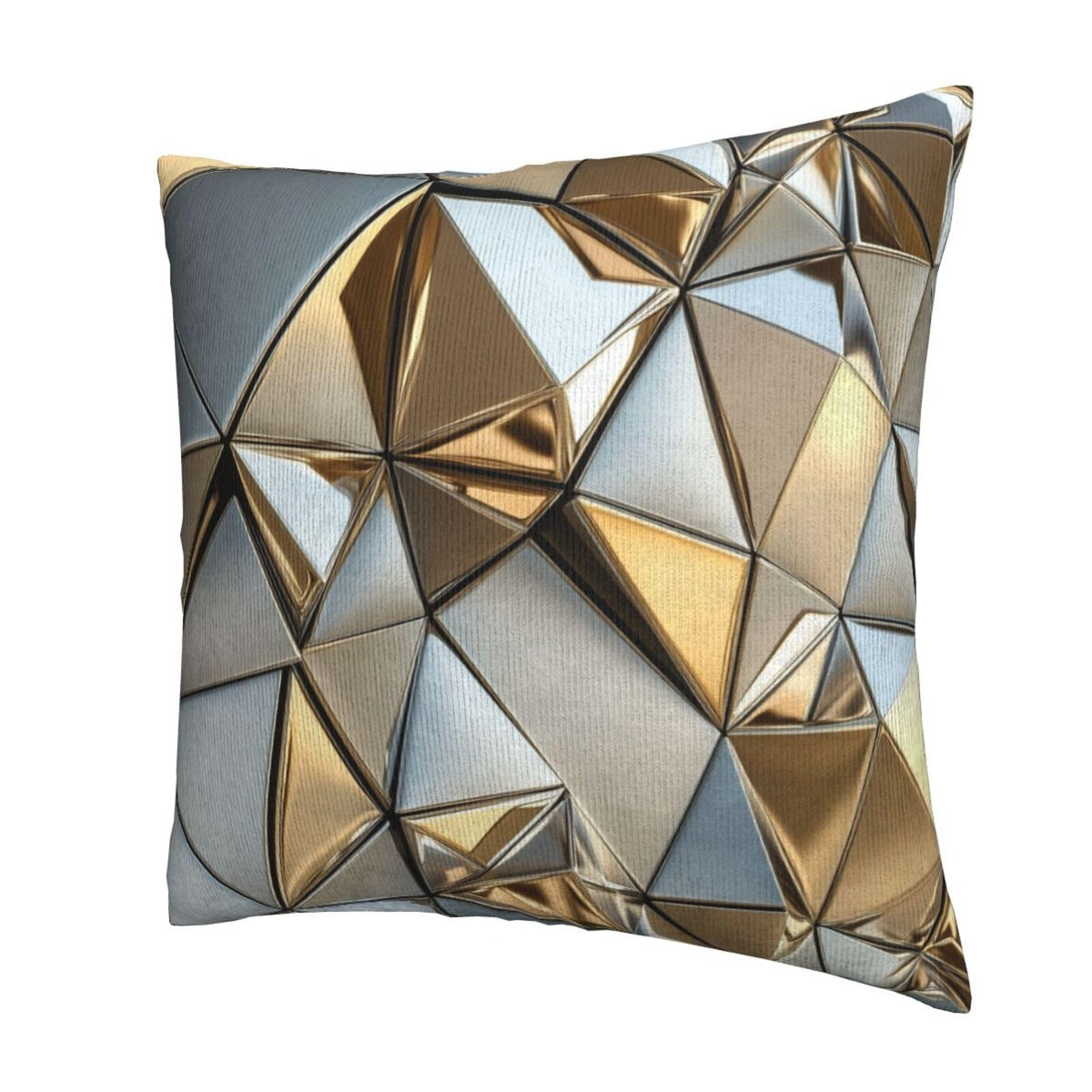 Droerfes Geometry Gold Abstract Throw Pillow Covers Set of 2 Couch Pillow Case Decoration Cushion Covers for Sofa Home Living Room Bedroom Outdoor 18X18 Inch