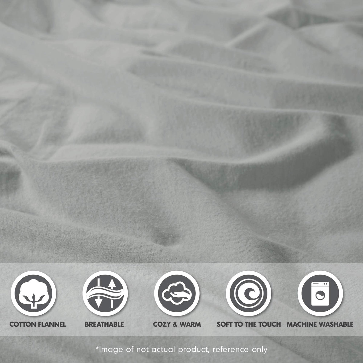 Woolrich Cotton Sheet Set Cottage Charms Print, 100% Cotton Flannel Sheets Warm & Fuzzy Bedding Set King Size Sheets, Fitted Pocket Fits Up to 14" Mattress, King Grey Winter Frost, 4 Piece