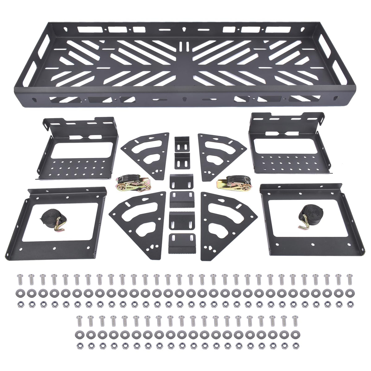 Getanye 32" - 40" Spare Tire Utility Cargo Basket Storage Tray Replacement for Jeep Wrangler JK JL TJ YJ CJ Ford Bronco SUV