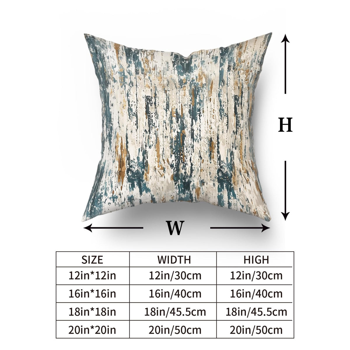 Giwawa Teal Gold Stripes Pillow Covers - Set of 2 Abstract Ink Line Throw Pillow Cover Modern Decorative Cushion Covers Minimalist Pillow Case Home Decor for Sofa Bed Living Room 18 x 18 inch