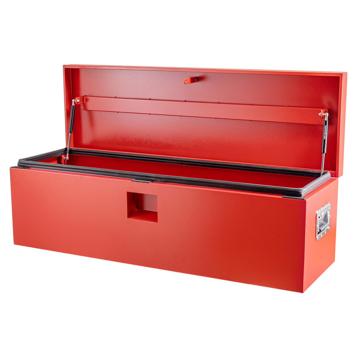 CABIHOME 30-Inch Heavy Duty Steel Truck Tool Box, Lockable & Weatherproof Jobsite Storage Chest with Hydraulic Lid for Pickup Trucks & Trailers
