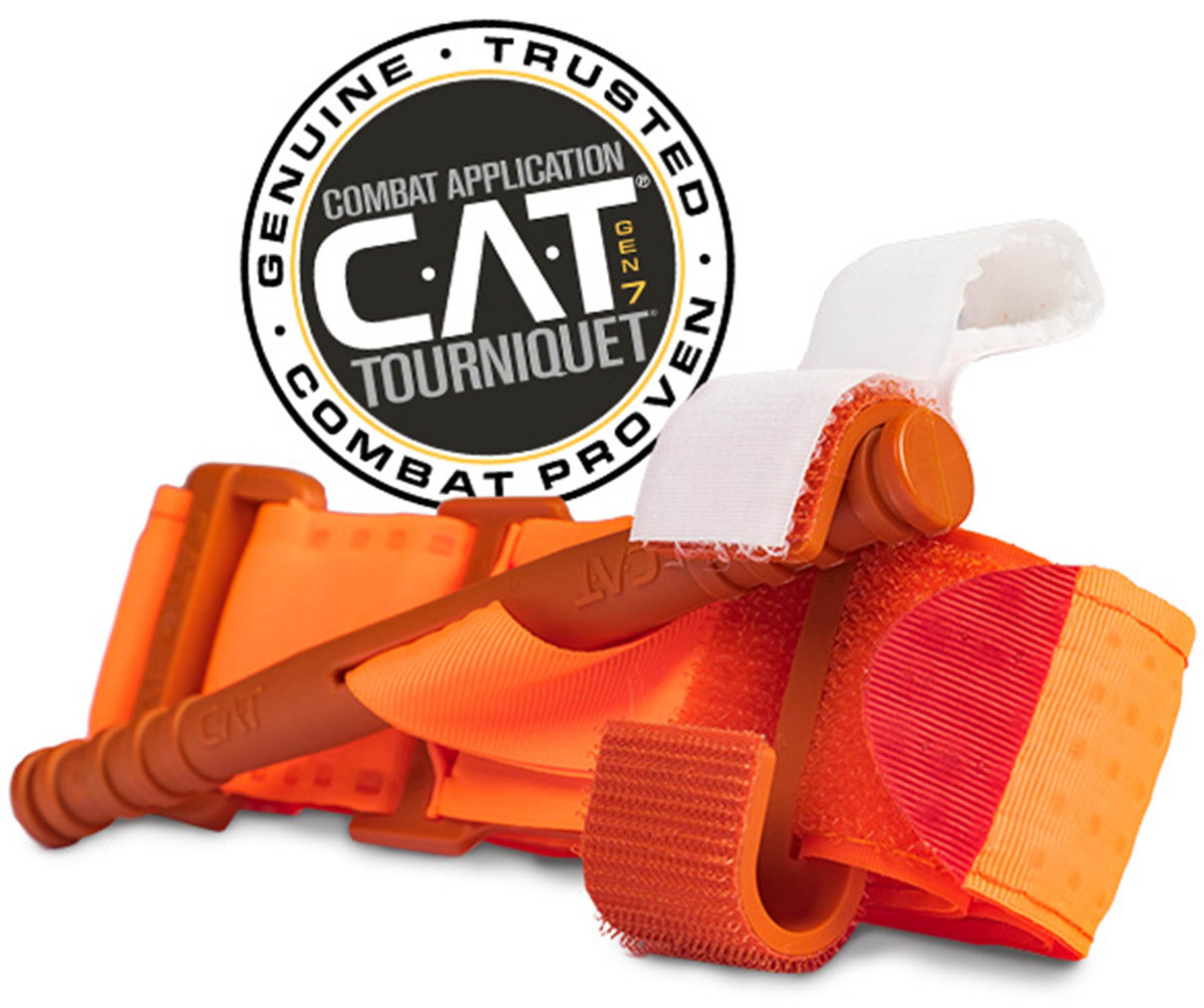 North American Rescue Range Trauma Kit (Orange) NAR First Aid Bag with C-A-T Tourniquet for Injuries, Shooting Ranges, Firearms Training (80-0299)