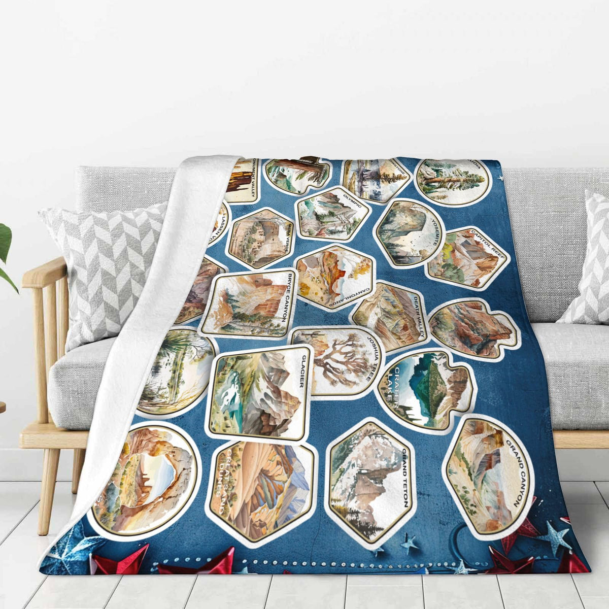 America National Park Throw Blanket for Women