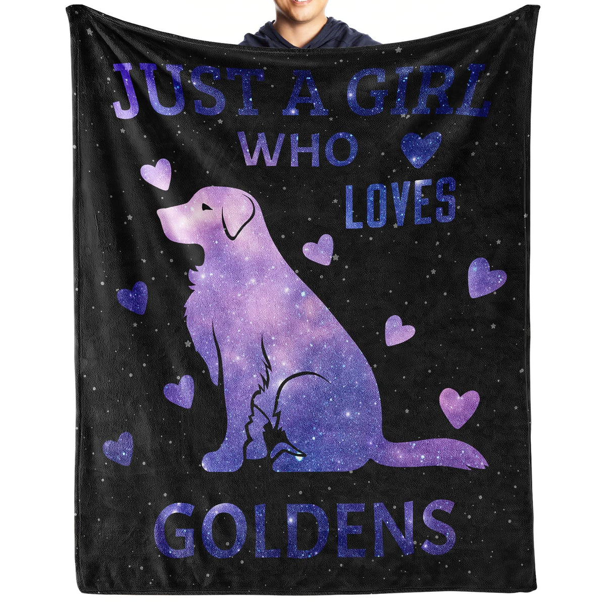 AIOMXZZ Golden Retriever Blanket Gifts, 30"x40" Dog Pattern Flannel Fleece Throw Blanket Soft, Lightweight, Comfortable, Warm Golden Retriever Themed Blanket for Humans Adults Kids