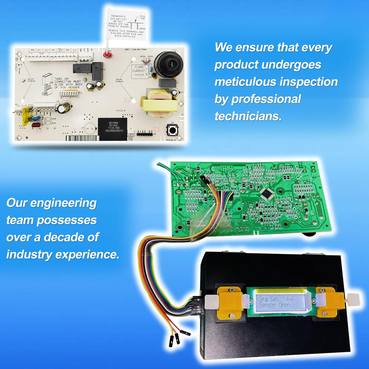 FARAMZ 2026 New Upgraded 013464F PC Board Control for Temperature Replacement for Raypak Digital Gas Heater Model 185B, 265B, 335B,405B,206A, 266A, 336A, 406A, 207A, 267A, 337A, and 407A