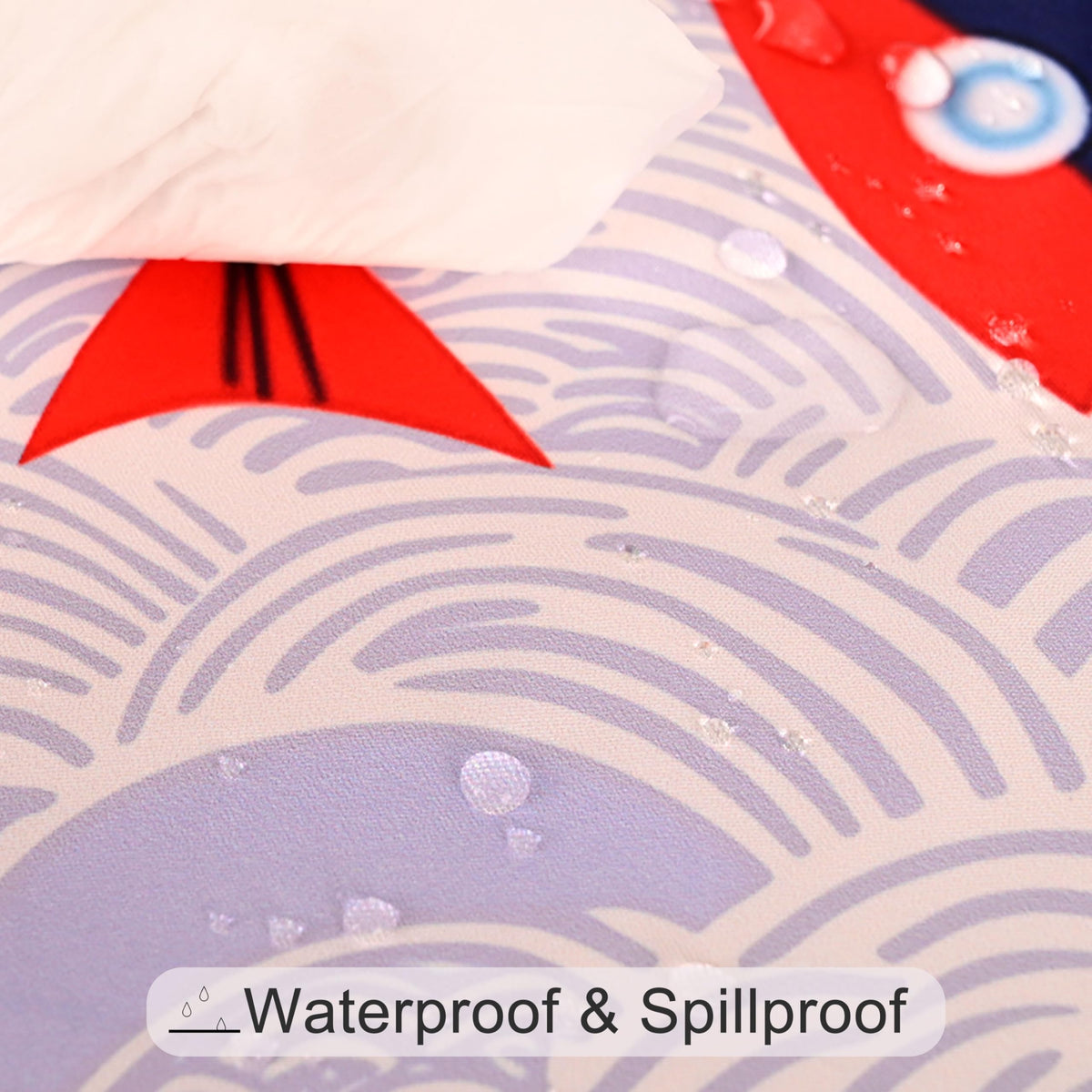 juniissl Fish Tablecloth Washable Round Table Cover for Kitchen Dining Decoration 60 Inch