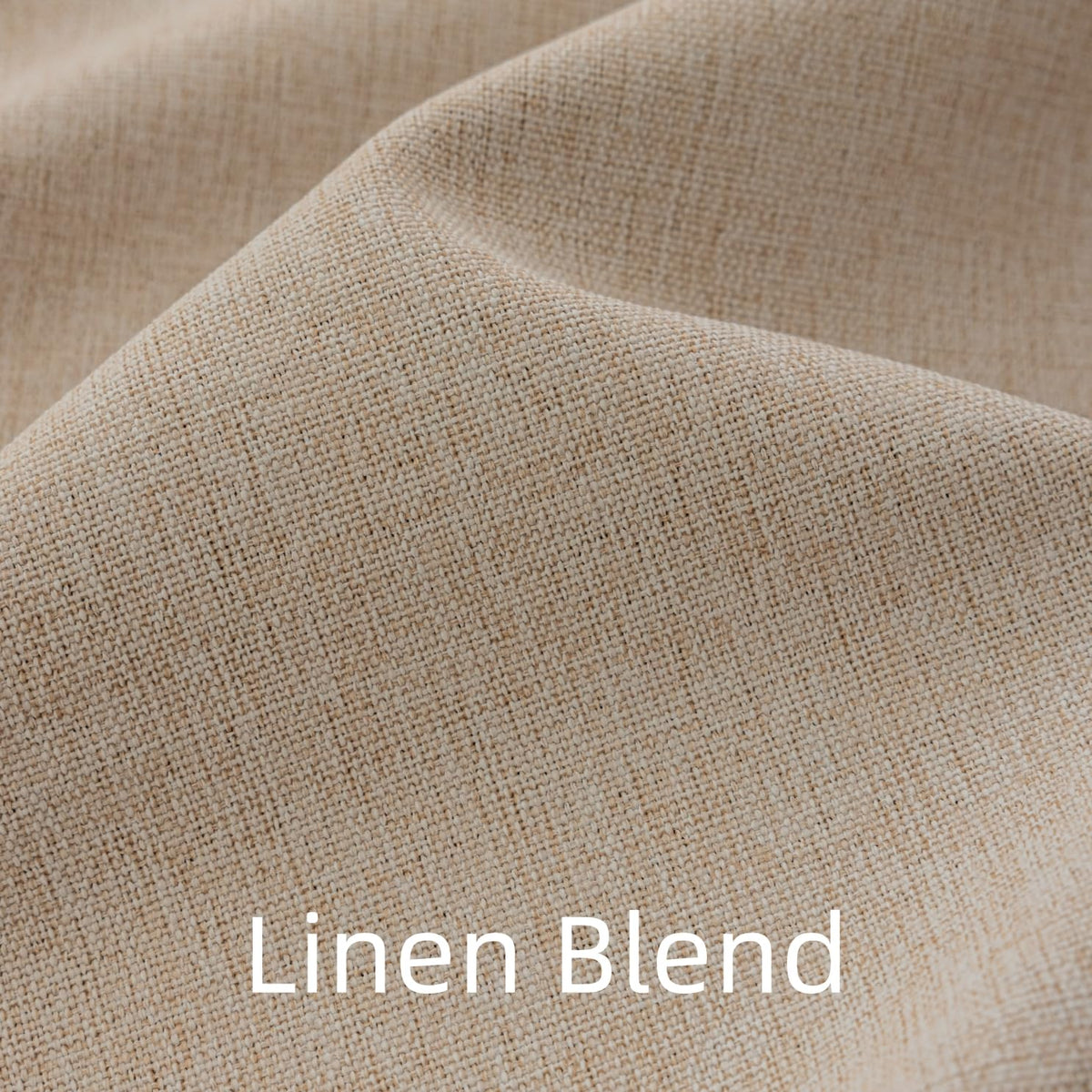 VisionaryHomeDesign Blackout Pinch Pleat Curtains with Embroidery Trim -Soft Beige Linen Blend Curtains for Living Room or Bedroom (50" W x 108" L)