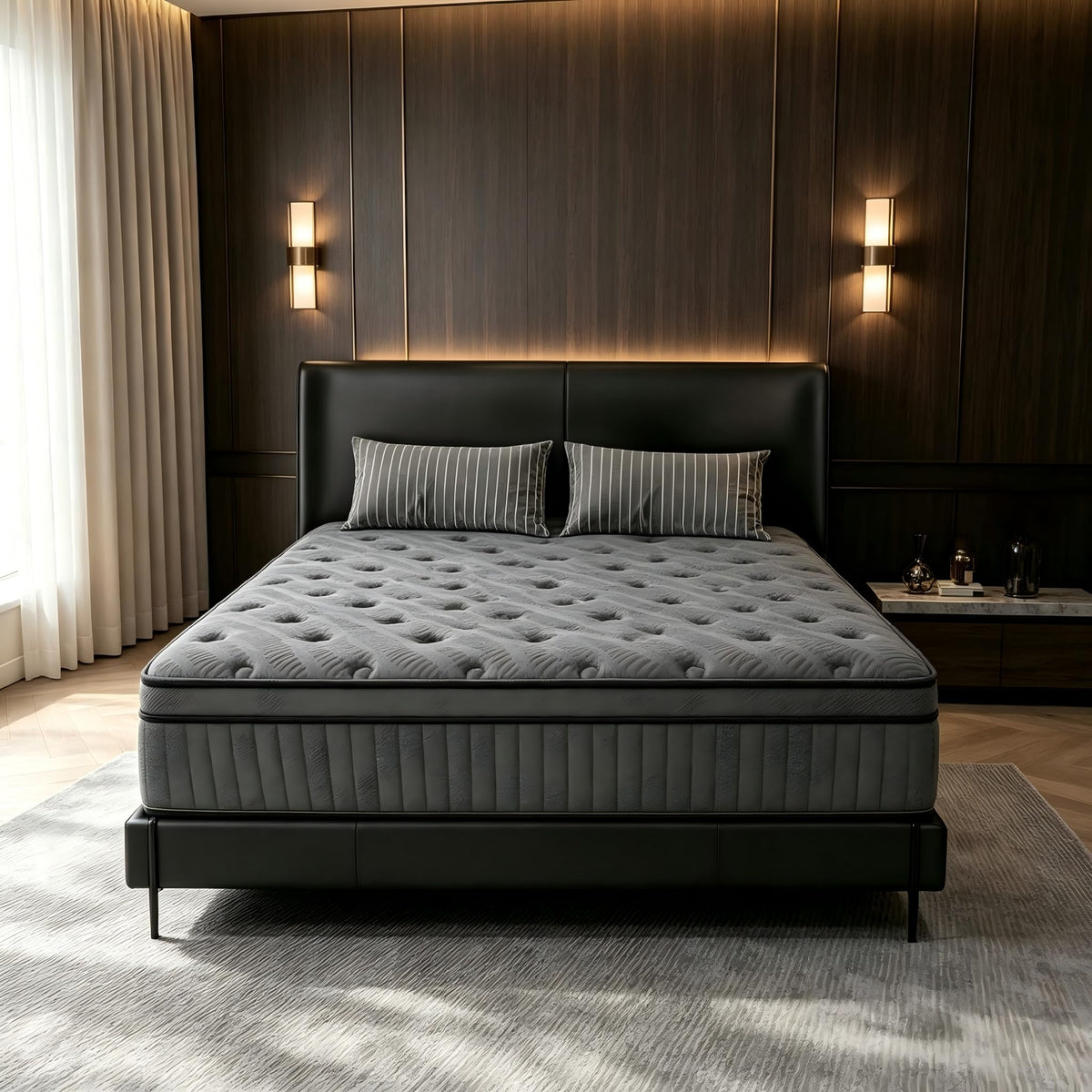 Full Size Mattress, 10 Inch Hybrid Pressure Relief Mattress in a Box, Cooling Gel Memory Foam and Pocket Springs，Medium Firm，Breathable，Fiberglass Free (10", Full)
