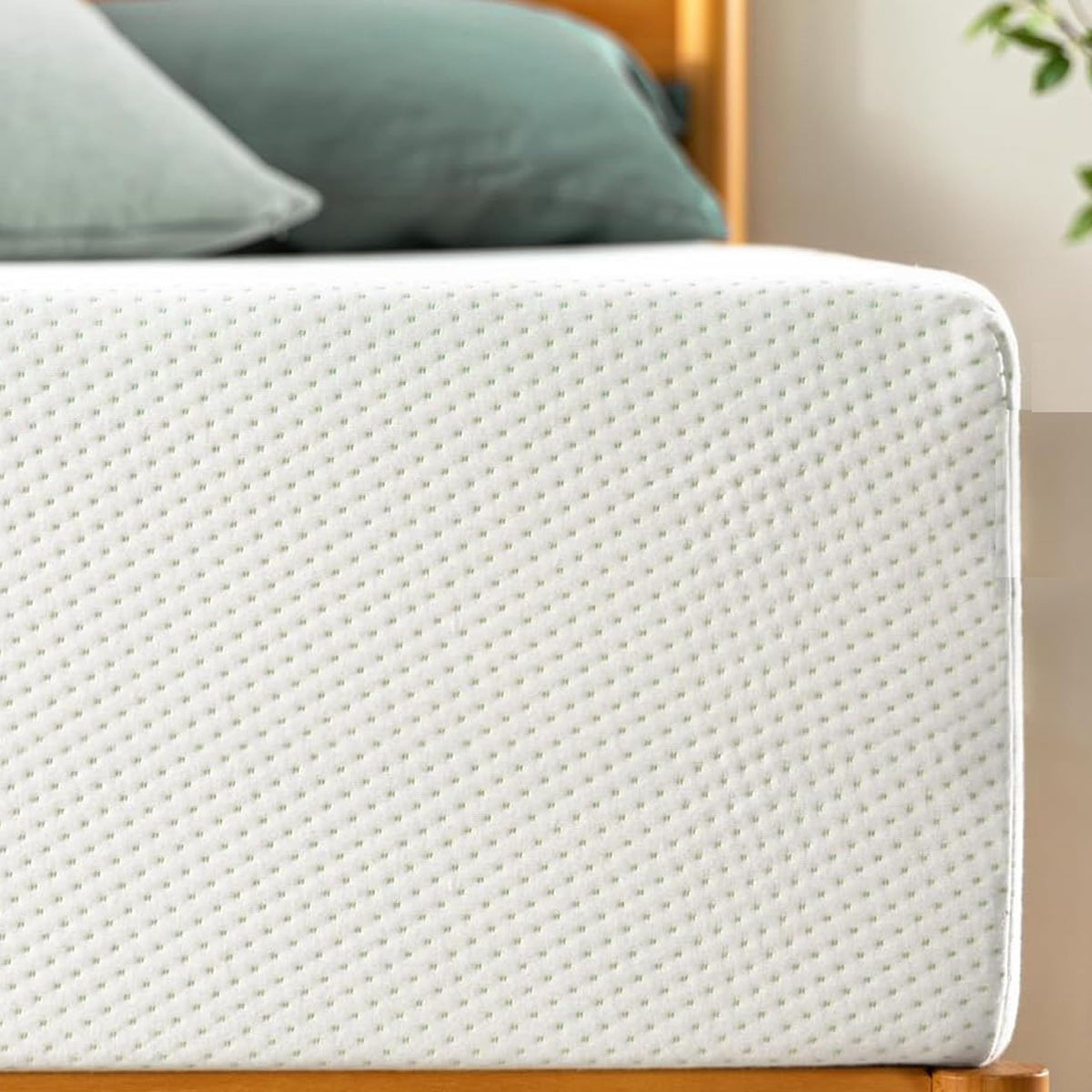 6-Inch Twin Memory Foam Mattress in a Box, Green Tea & Charcoal Infused, Pressure-Relieving Support, Fiberglass Free, White, 75" x 39" x 6" (Bed Not Included)