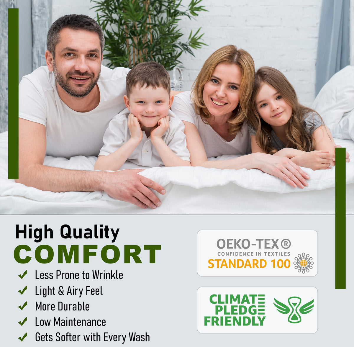 RUVANTI 100% Cotton Percale Sheets Full Size, Chevron