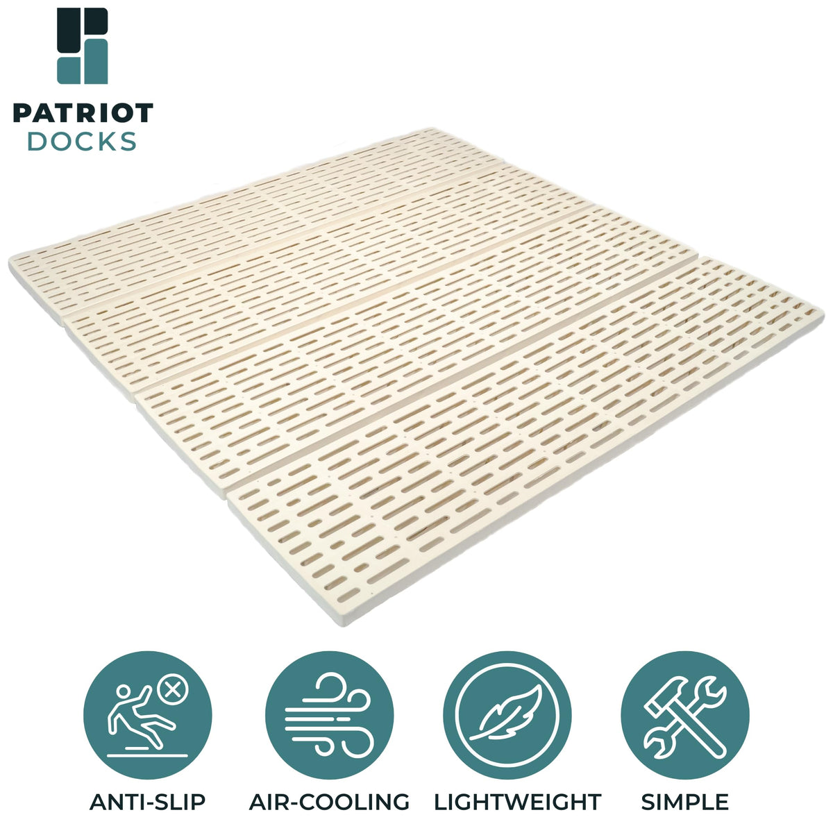 Patriot Docks 4'x4' Tan Poly Decking Panel (10861)