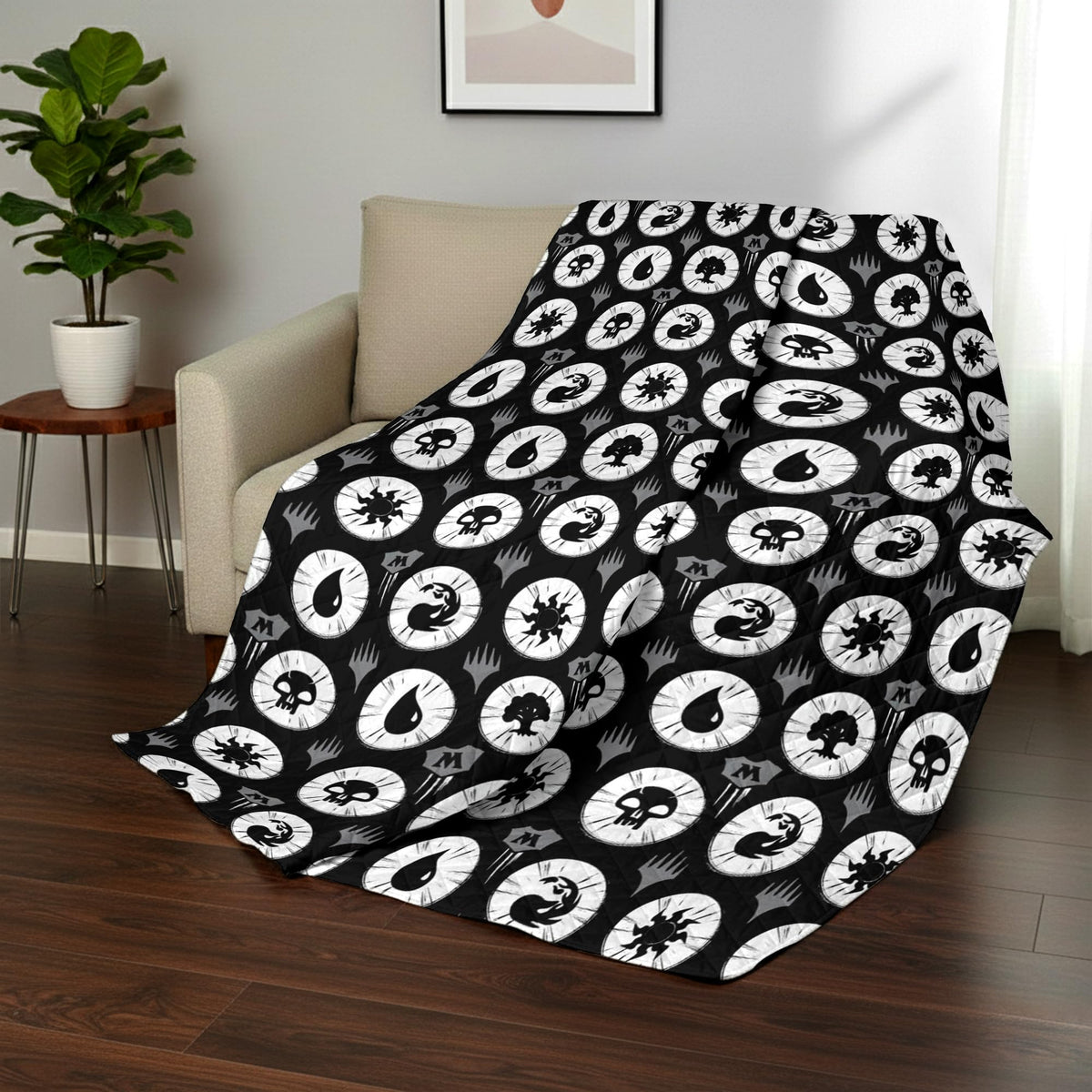 Northwest Magic The Gathering Animated Magic Twin Quilted Blanket, Comfy Throw, Adults Boys Girls, Soft Lightweight Bedding for Bed, or Couch, 60 x 90 inches
