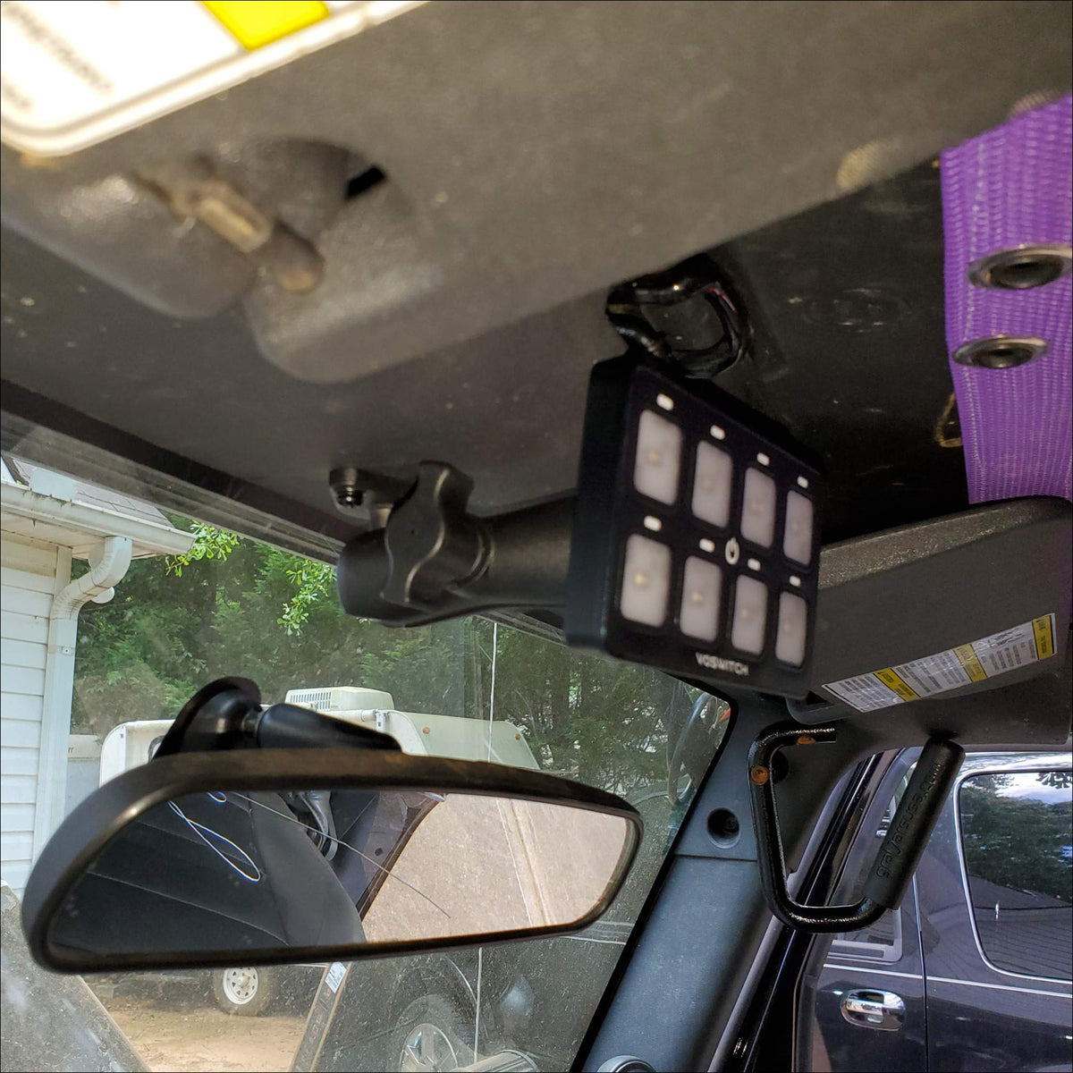 Voswitch JK100 Overhead Programmable Switch Panel Power Control System for Jeep Wrangler JK JKU 2007-2018