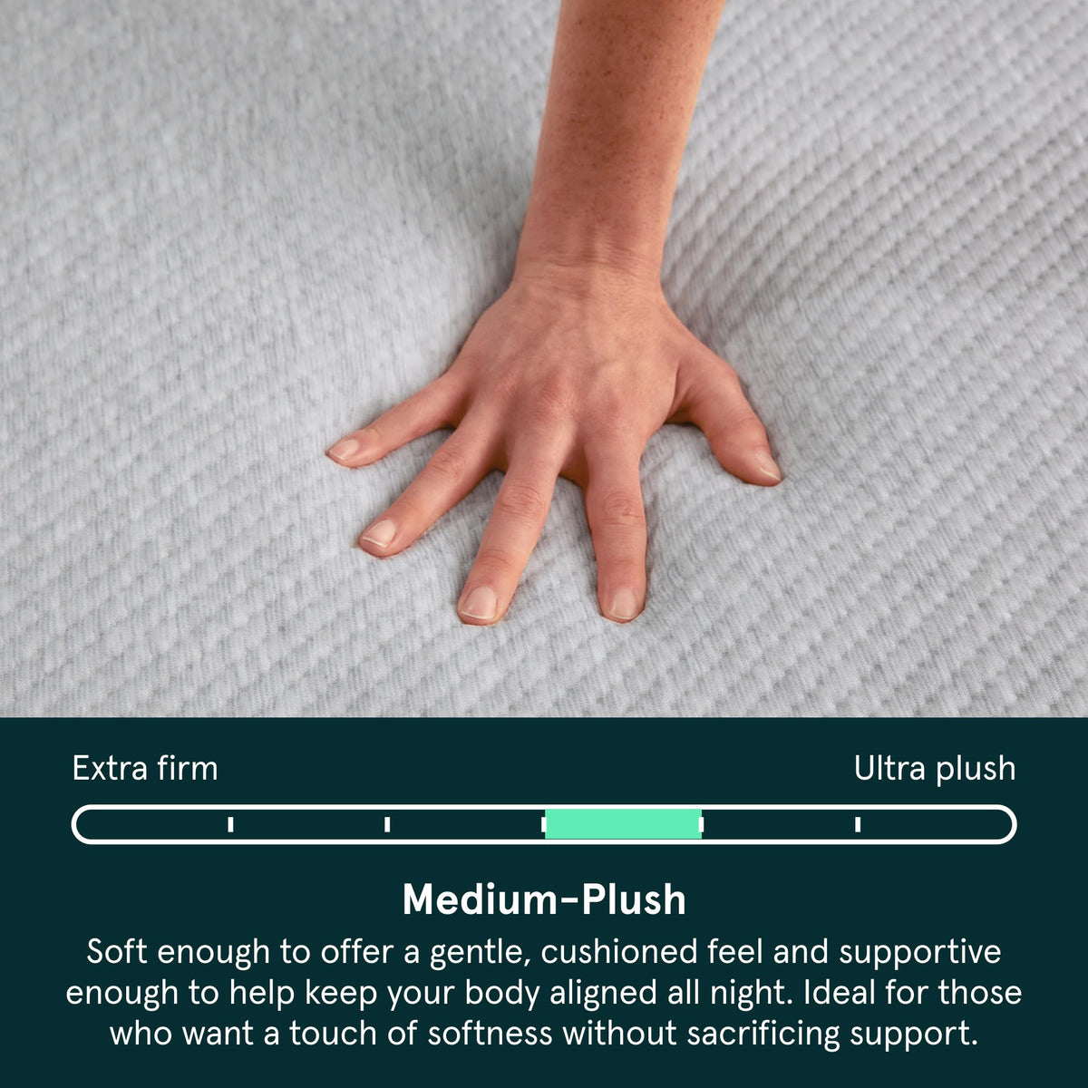 Kin by Tuft & Needle Medium Plush 10" Twin XL Hybrid Mattress, Cooling, Pressure Relief, and Individually-Wrapped Coils, 100 Night Trial, Fiberglass-Free, CertiPUR-US, 10-Year Limited Warranty