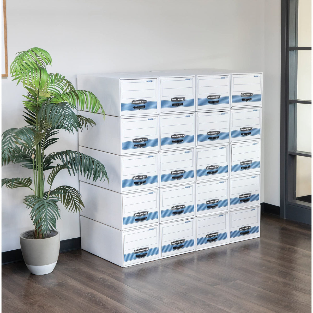 Bankers Box® 003121 Stor/Drawer Steel Plus, White/Blue, Letter