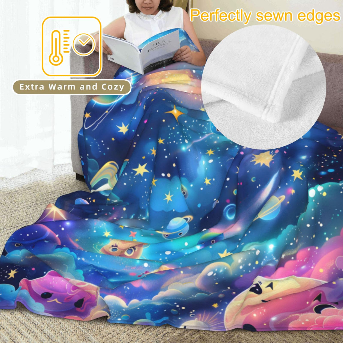 olpddz Cute Cartoon Frog Flannel Blanket Gifts for Animal Lover,60x50inch,Mushroom Flower and Leaf Throw Blankets with Green Background,for Bedroom,Sofa,Living Room,Camping Decor Throws