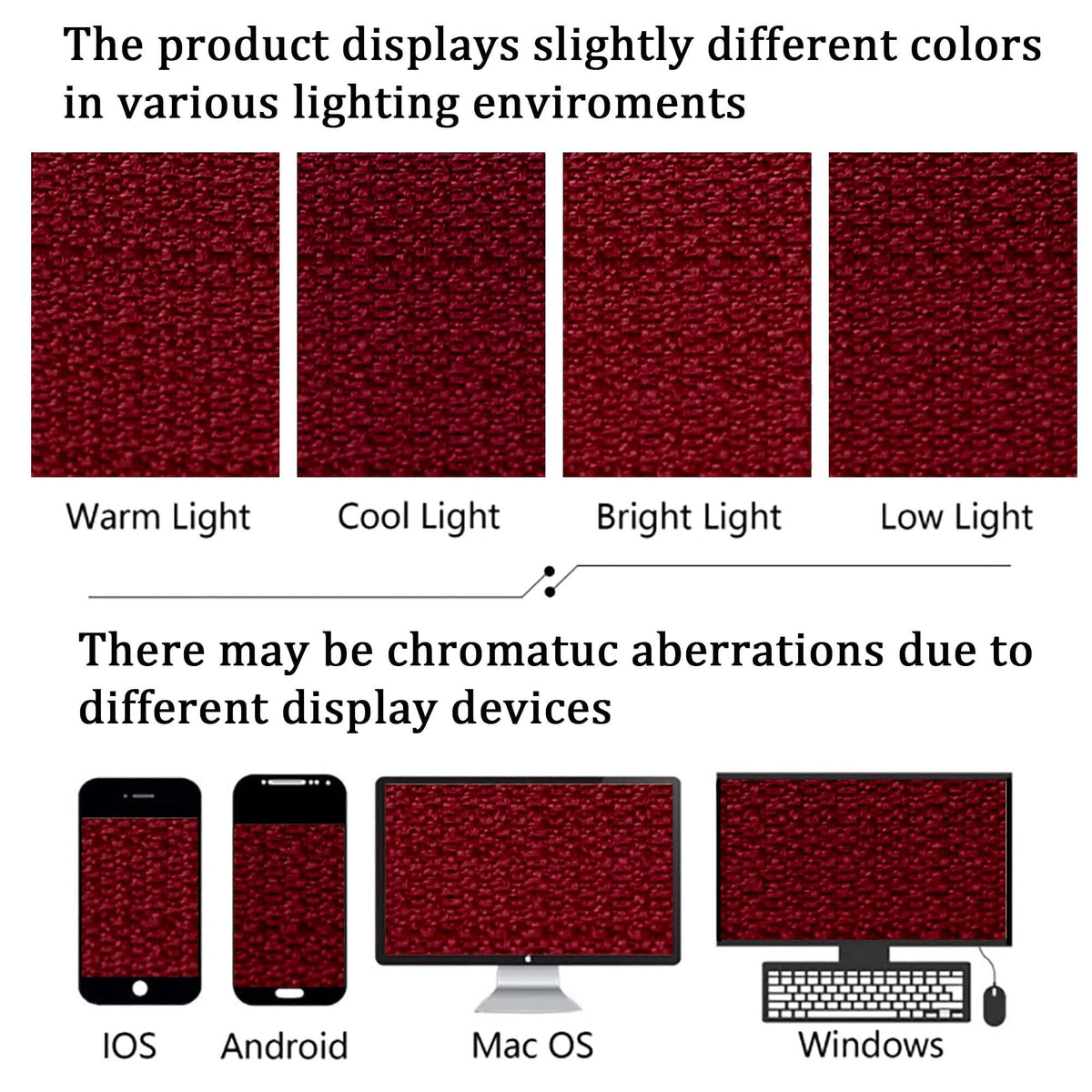 Lecloud Bessie Red Curtains 45 Inch Length 2 Panels Set, Airy Faux Linen Textured Light-Filtering Christmas Soft Curtains, Rod Pocket Window Treatments for Bedroom Living Room, Each 30" W x 45" L