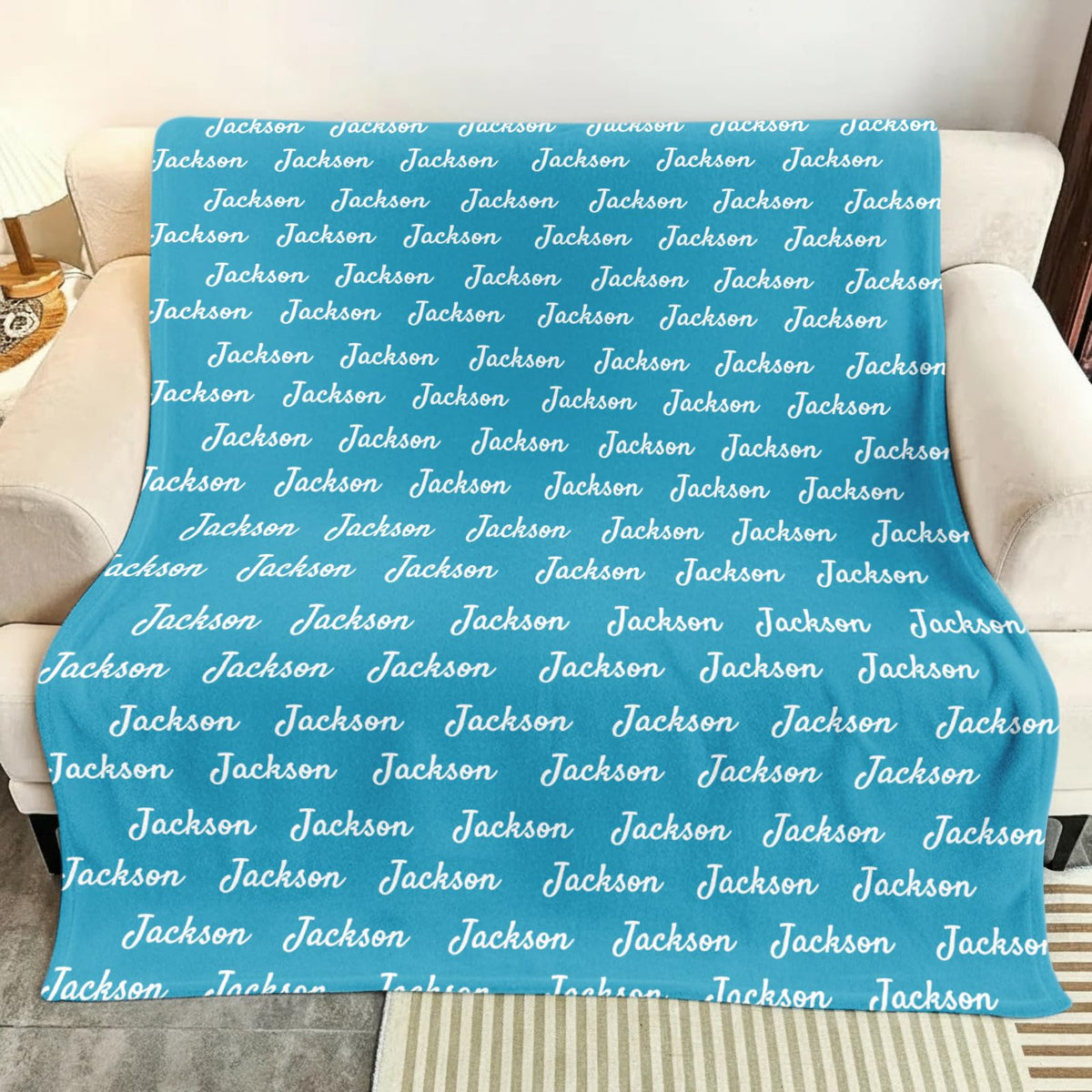 Ships Next Day, Personalized Baby Blankets for Boys Girls- Printed in USA, Custom Name Blanket Super Soft Plush Fleece, Customized Christmas Easter Gifts for Kids, Newborns, Toddlers