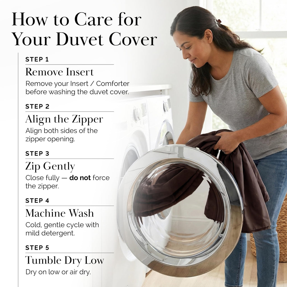 Southshore Fine Living, Inc. Oversized California King Duvet Cover Set - Hotel Quality Brown Duvet Cover King Size - Pet Hair Resistant Bedding - Zipper Closure, 2 Pillow Shams - Chocolate Brown