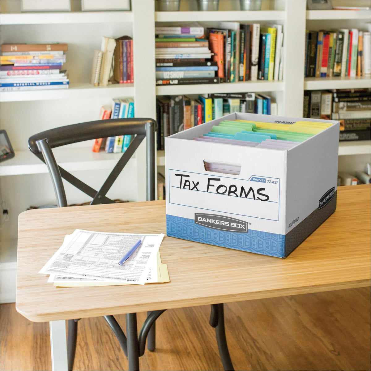 Fellowes Bankers Box 20-Pack R-Kive Heavy Duty File Storage Boxes with Lids, FastFold Assembly, Letter/Legal, (0724314)