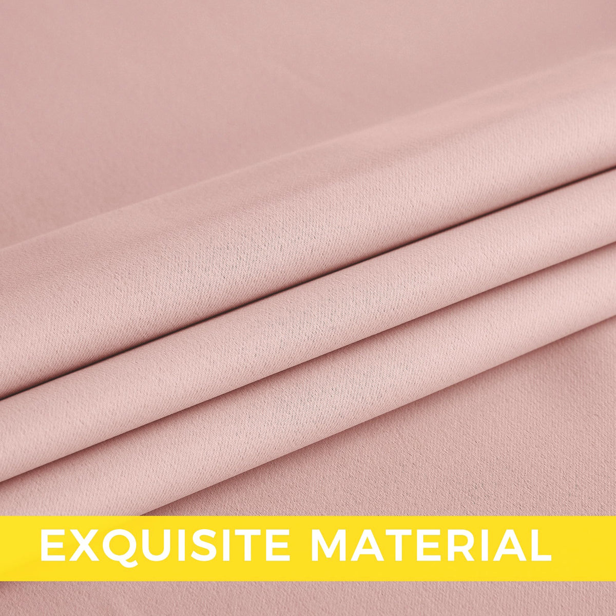 NICETOWN Blush Pink Blackout Curtains 63 Inches Long 2 Panels for Girls Room, Bedroom, Nursery Thermal Insulated Blackout Drapes Solid Grommet Noise Reducing Window Curtains, W40