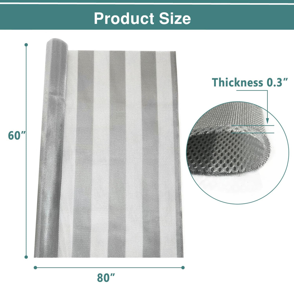 Livemy Queen Size RV Mattress Underlay Moisture Barrier, Breathable RV Under Mattress Ventilation, 3D Air Meshfiber Under Mattress Pad Keeps Beds Dry for Campers (80'' x 60'') (Whte, Queen)