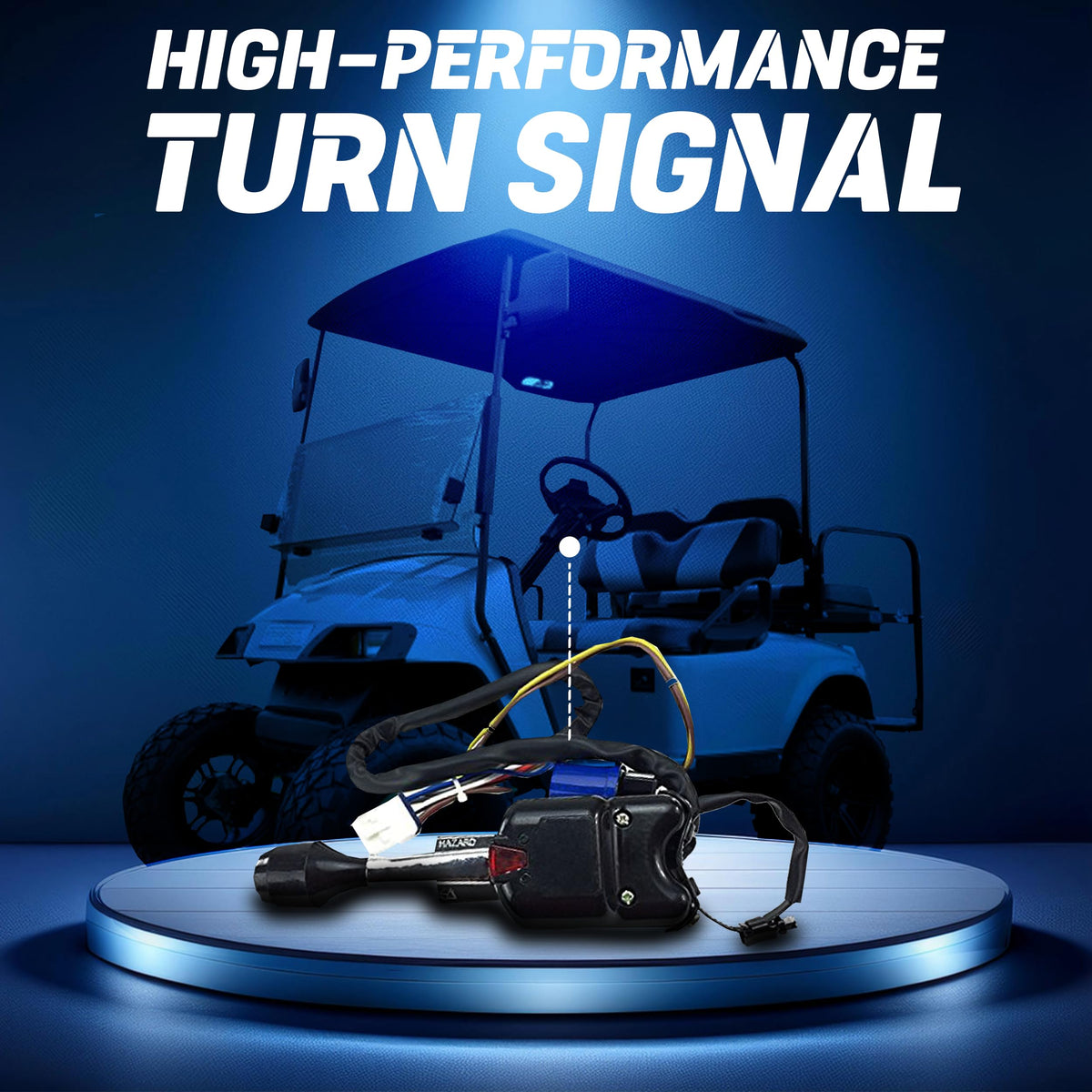 EZGO TXT Golf Cart Upgraded Full LED Light Kit – Street Legal, Fits 1996-2013 – Includes Headlights, Taillights, Turn Signals, Wiring, High/Low Beam, and More – 12–48V No Voltage Reducer Needed