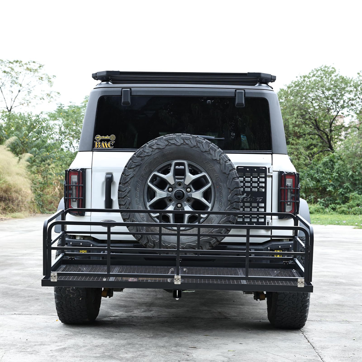 750 LBS Heavy Duty Folding Hitch Cargo Carrier, 2" Hitch Receiver Rear Luggage Rack Basket for SUV, Pickup Truck, Camping & Travel, 60" x 24" x 13.8", Black