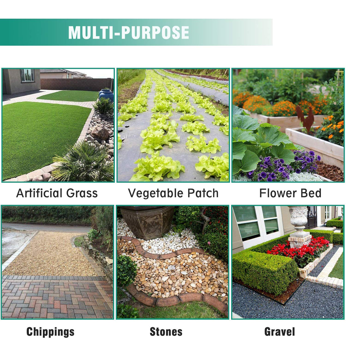 Snail 6ft x 300ft Weed Barrier Landscape Fabric Premium 5oz Pro Heavy Duty Ground Cover Anti-Weed Gardening Mat High Permeability Easy Setup Commercial Outdoor Weed Mat