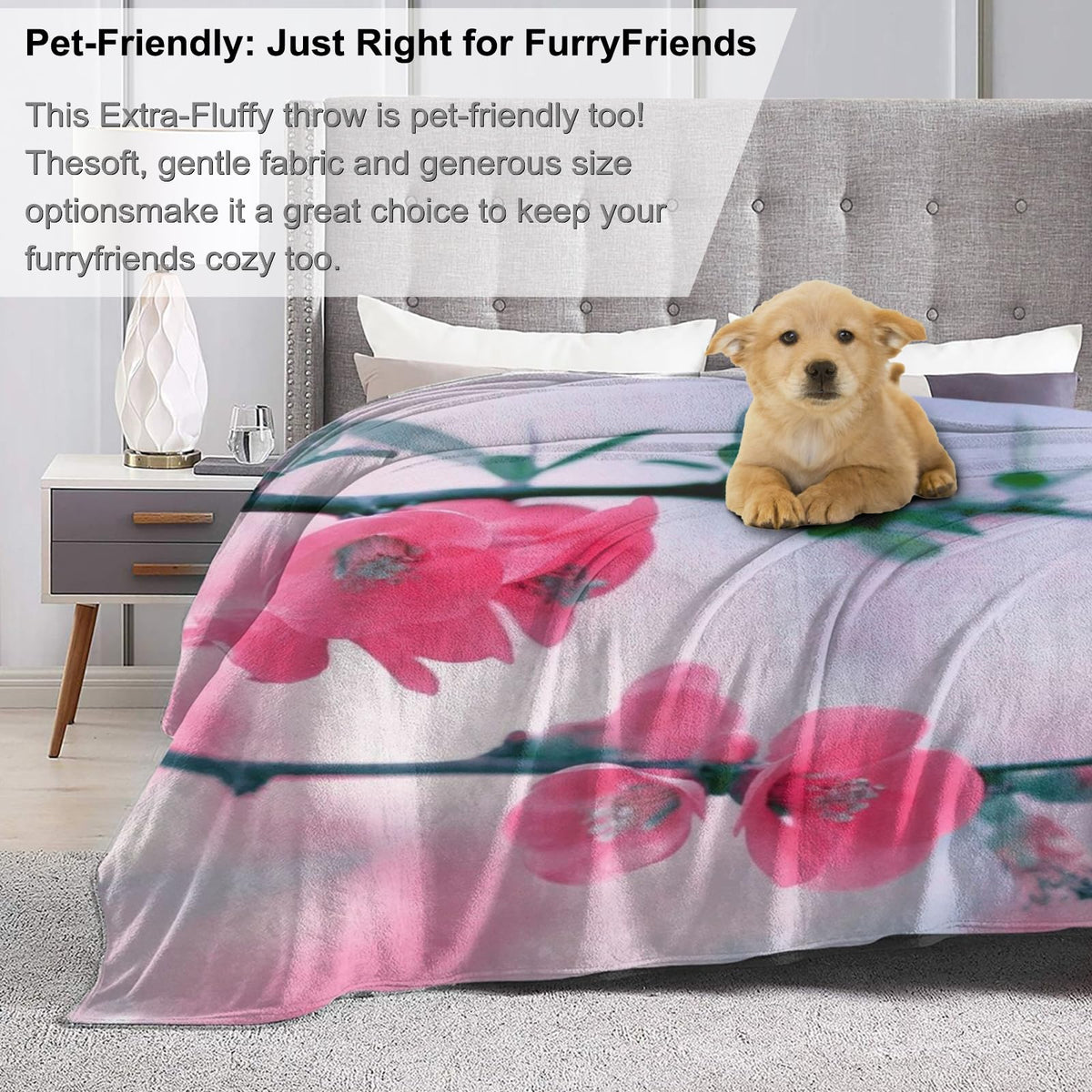 BIWOTU Funny Sheep Blanket - Super Soft, Cozy, Lightweight Flannel Throw - Warm, Plush Blanket for Couch, Bed, Office, Travel, Outdoor Ideal Gift for Adult - 50×60in