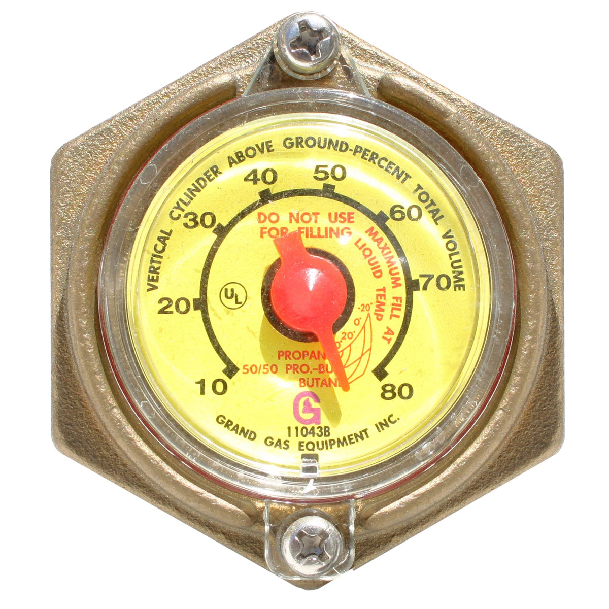 Flame King YSN420DOT 420LB DOT Propane Tank, Multi-Valves with Accurate Gas Level Gauge