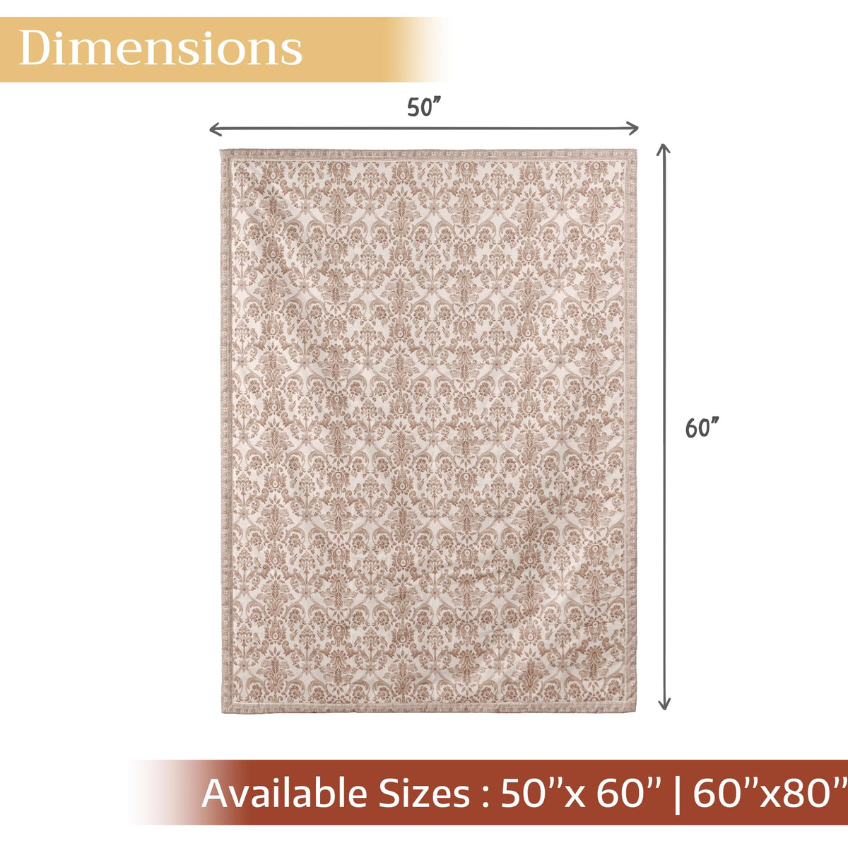 Maison d' Hermine Throw Blanket for Couch Lightweight Soft Warm Breathable Cotton Throw Blankets for Bed Girls Boys Women Men Gifts Sofa Travel Living Room Spring Summer (Allure, 60" X 80")