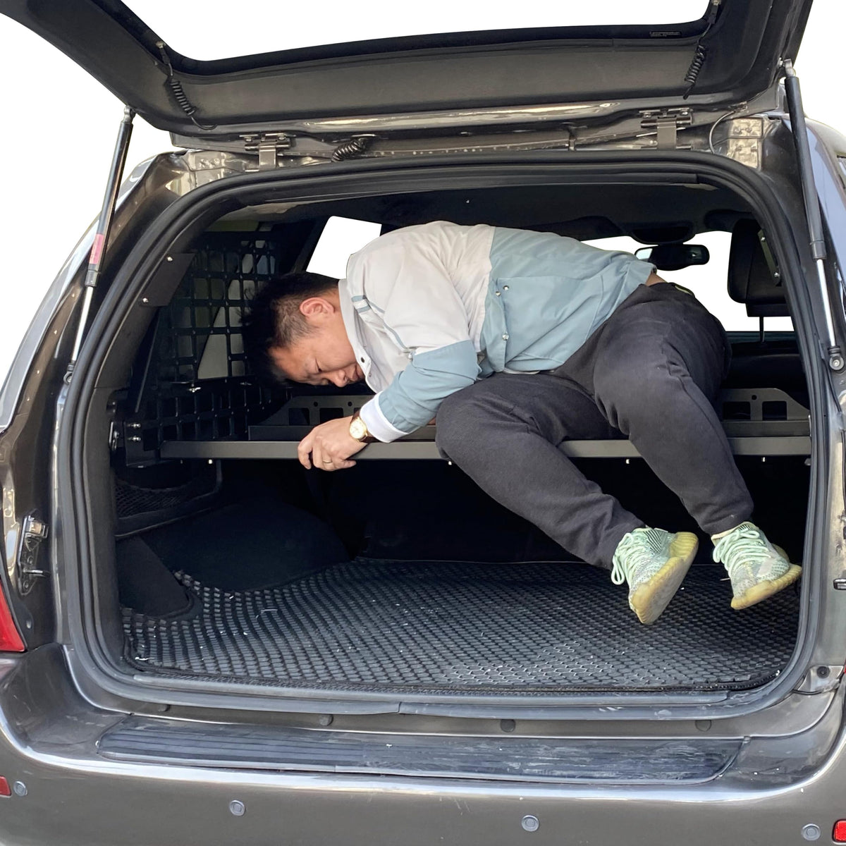 HIGH FLYING for Jeep Grand Cherokee (WJ) 1998-2004 Car Interior Modular Storage Molle Panel Luggage Storage Carrier Cargo Rack System Trunk Shelf (Side Panels+Trunk Shelf)