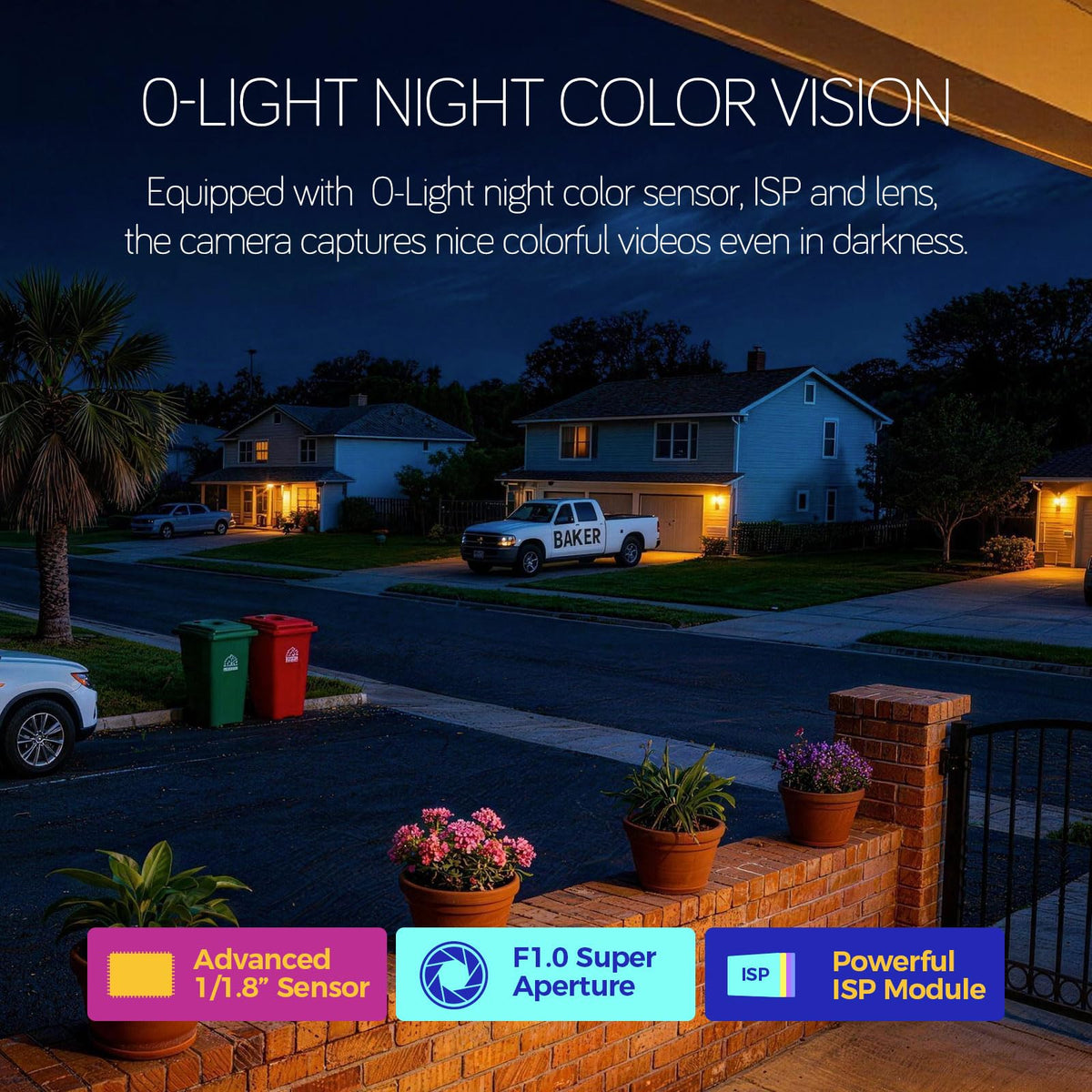 XMARTO 0-Light Night Color Solar Wireless Security Camera Outdoor, PTZ Wire-Free Home Surveillance with AI Tracking & Thermal Detection, Non-Stop Solar Power, 0 Monthly Fee, 5G Dual Band WiFi 6