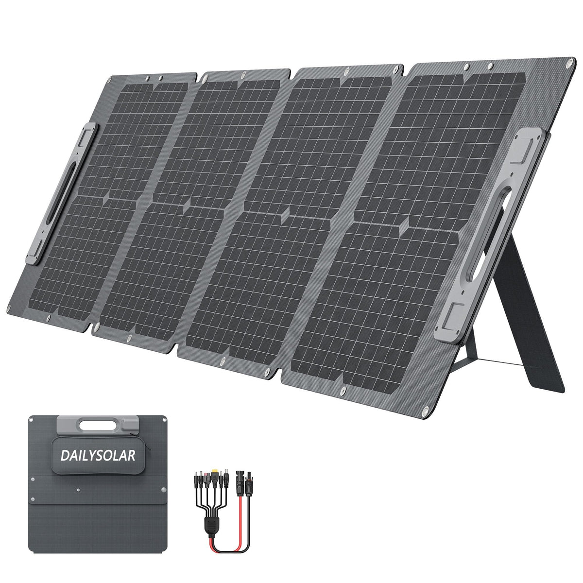 DailySolar 105W Ultra Lightweight Portable Solar Panel,100% Power Station Compatible, New Carbon Fiber Material, A-grade Premium High-Efficiency Monocrystalline PV Module, Ideal for Outdoor Camping,RV